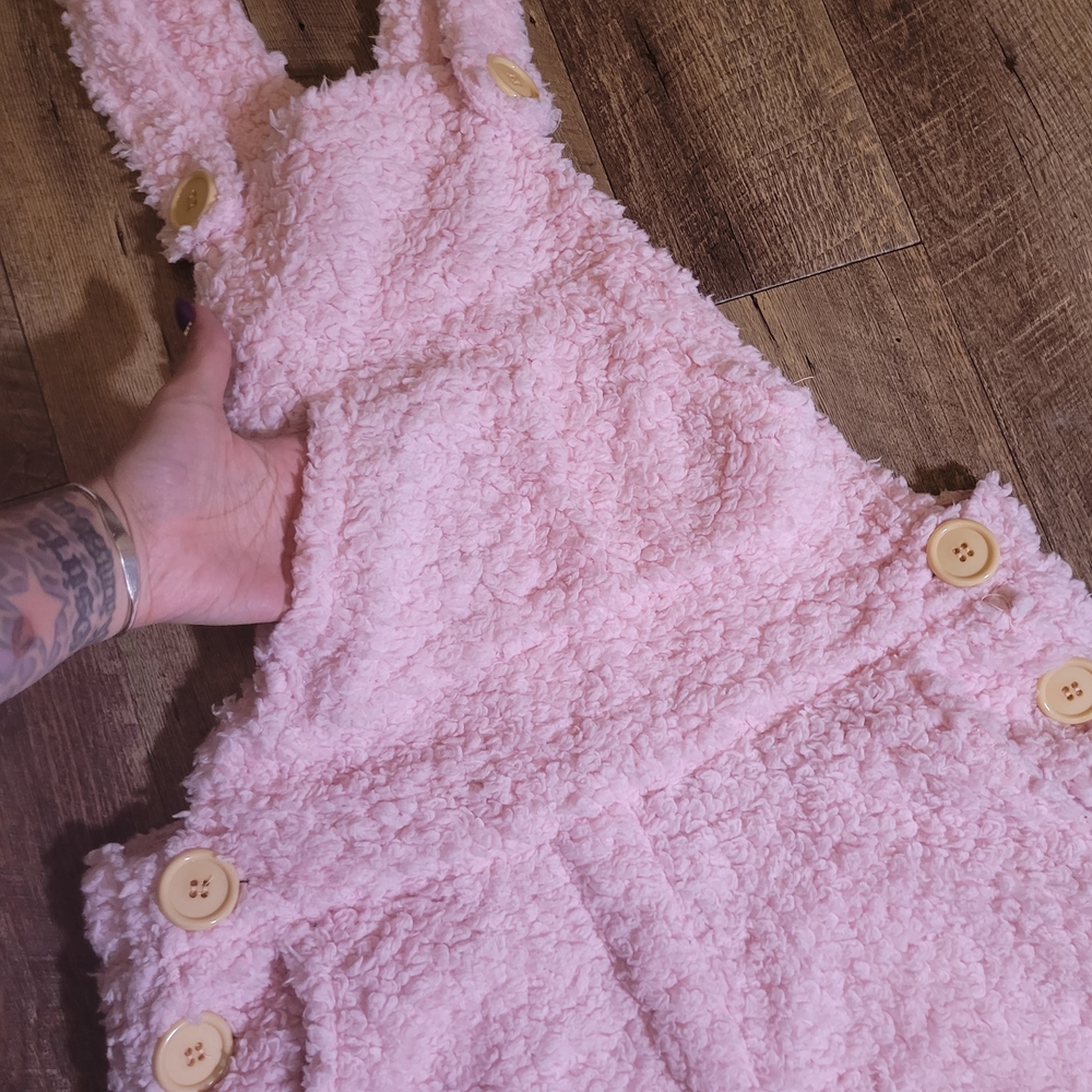 Pink Teddy Women's Overalls - Picture 2 of 9